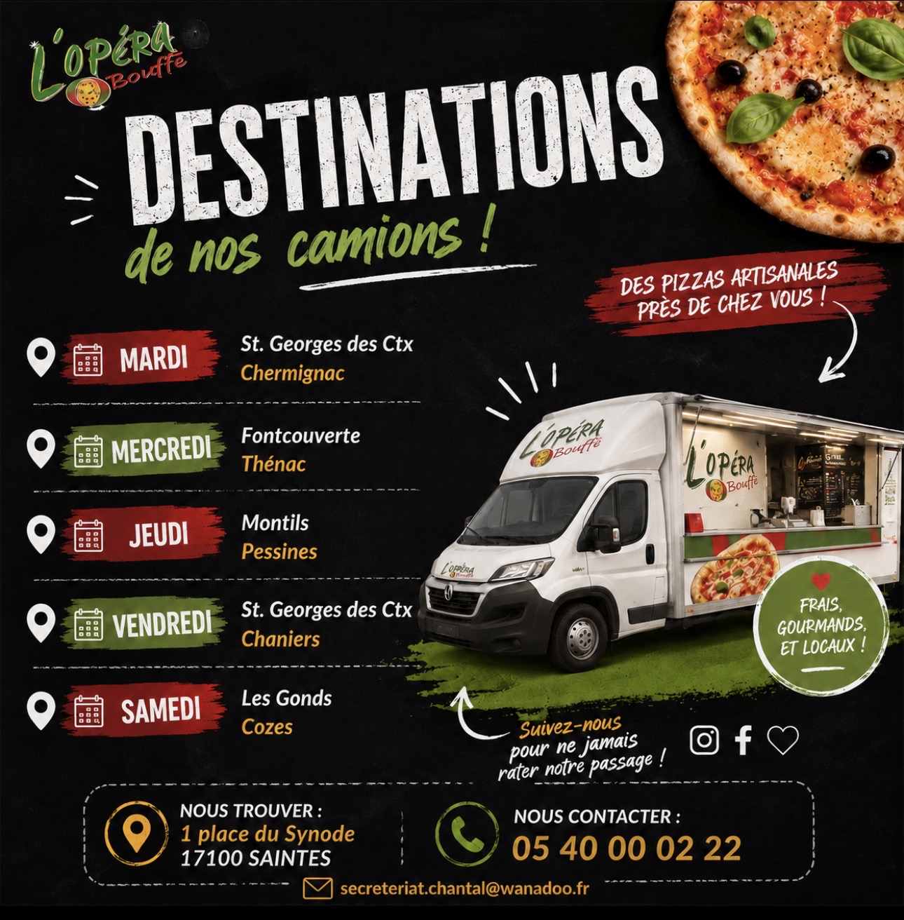 Notre food truck en tournée